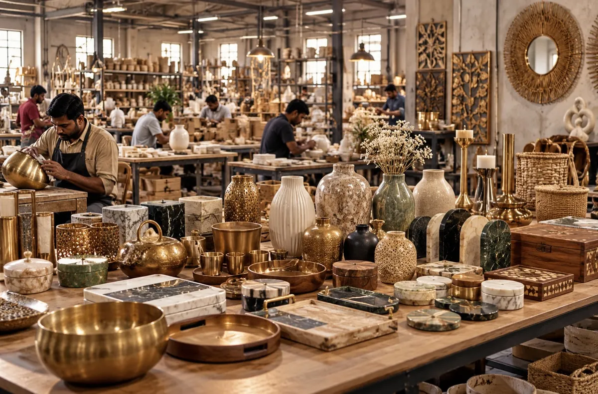 Hard goods and home décor products sourced from Indian manufacturers