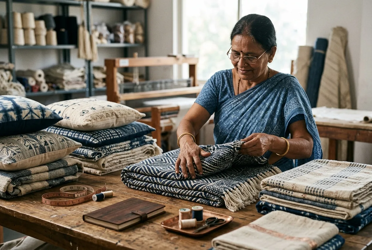 India sourcing for UK buyers — hand-crafted home furnishings quality-checked for export